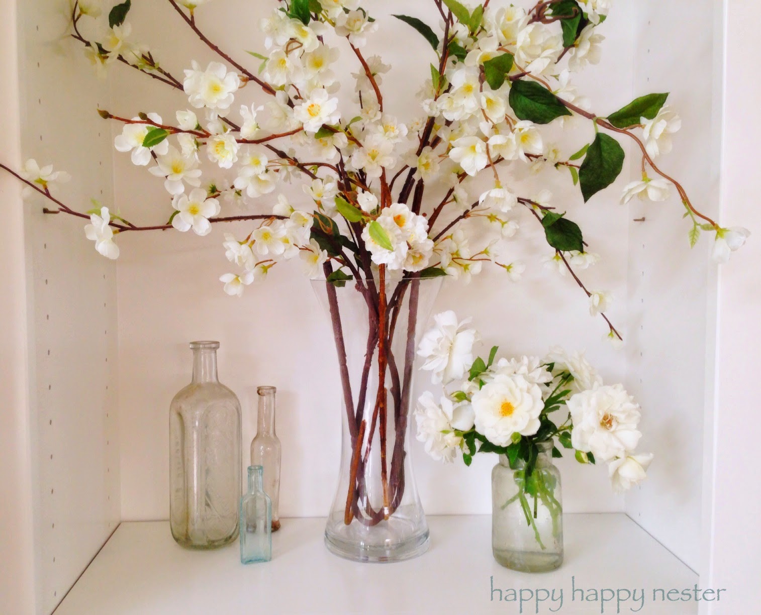 Happy Happy Nester Decorating with Pottery Barn Style Silk Flowers