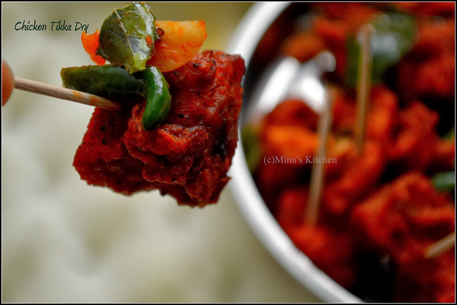 Chicken Tikka Dry Minu's Kitchen