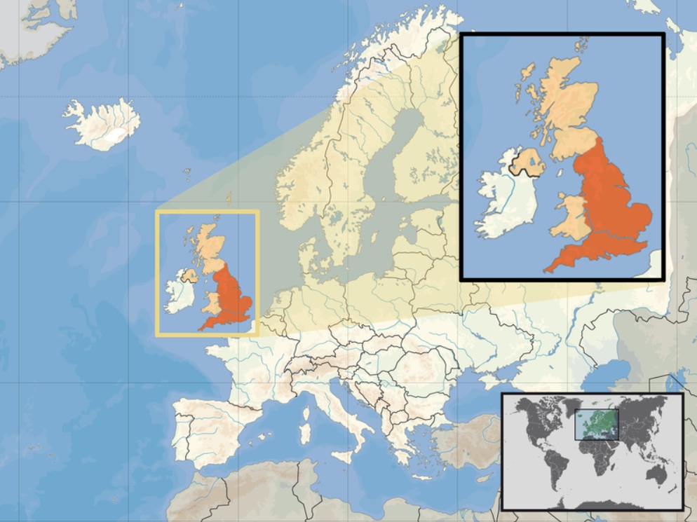 Europa Inglaterra: Ubicacion Geografica