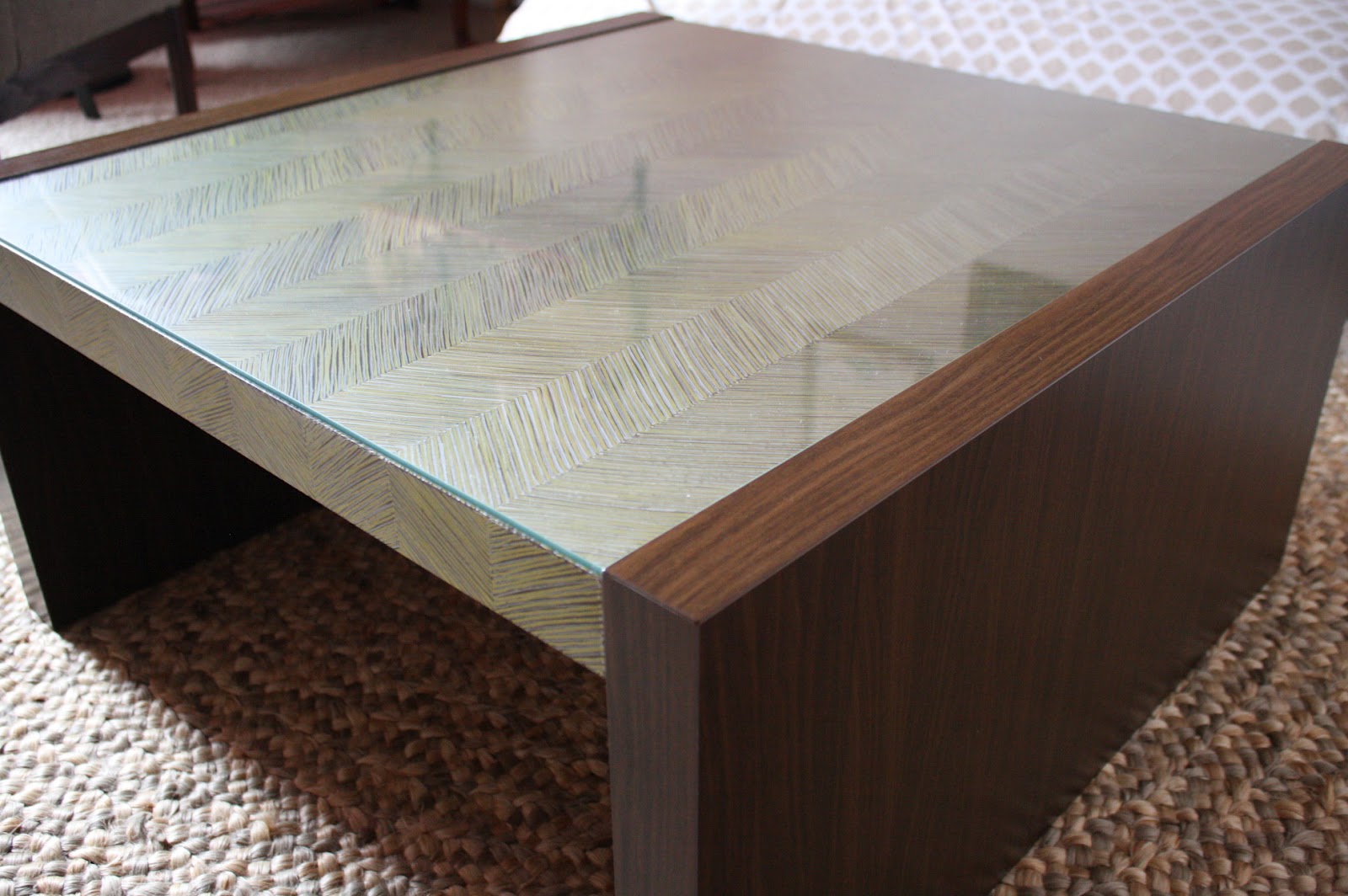 DIY ikea coffee table updated