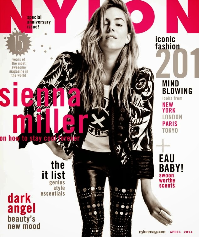 Sophie's fashion blog: Sienna Miller – Nylon Magazine (April 2014):