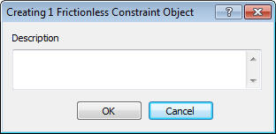 Frictionless Constraint Creating Frictionless Constraint Object