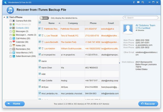 extract from iphone backup
