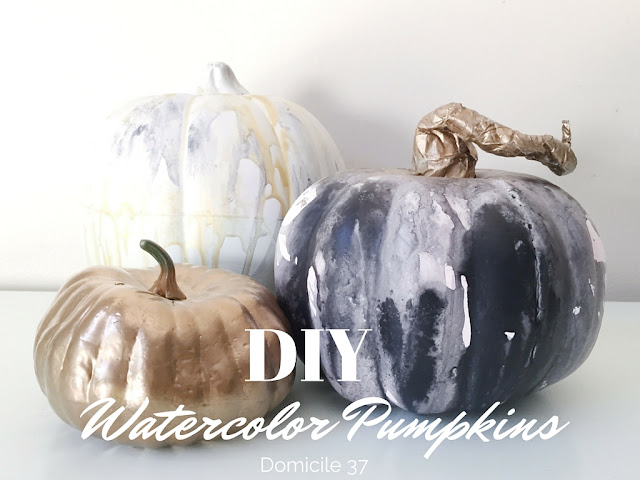 A short and easy tutorial on how to create watercolor pumpkins 