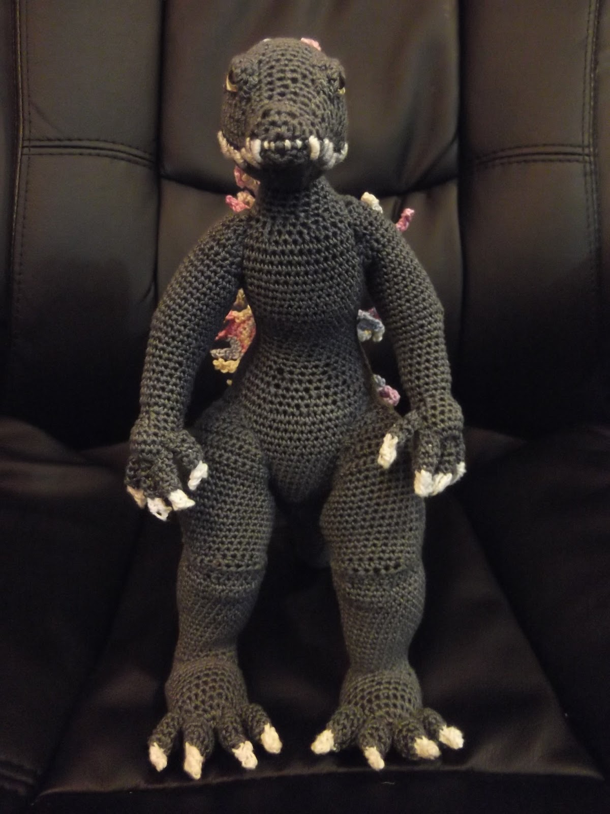 DELUSIONS OF GRANDEUR CROCHET GODZILLA 2000.