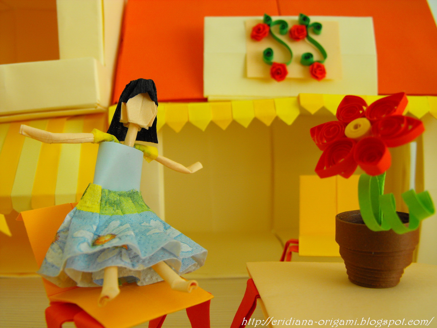 Clara's Paper Garden Origami village I