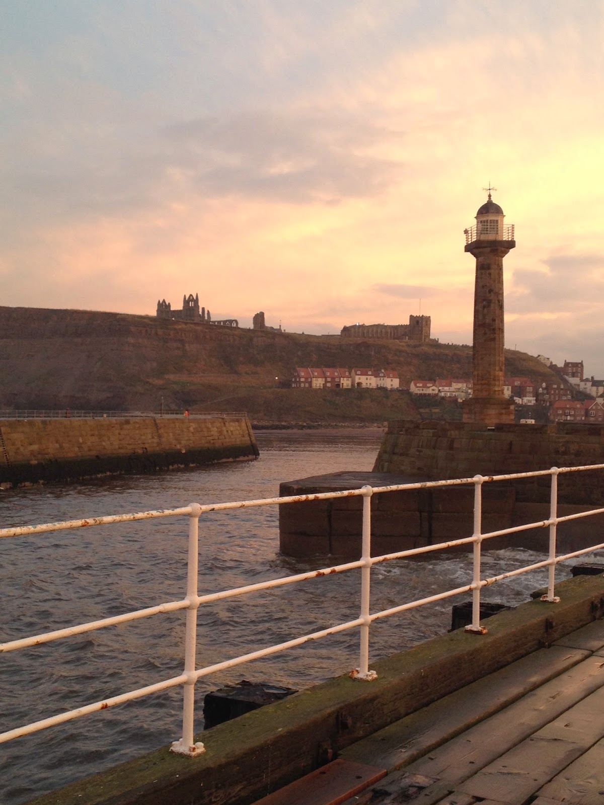Whitby Harbour and Abbey