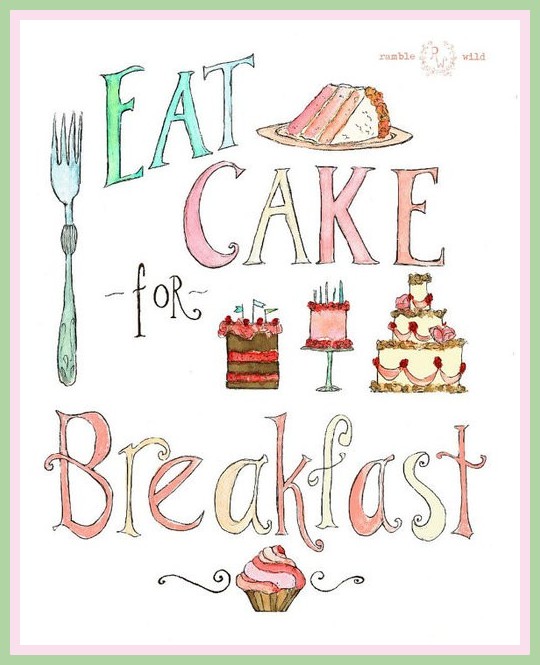 Custom Comforts Let Them Eat Cake