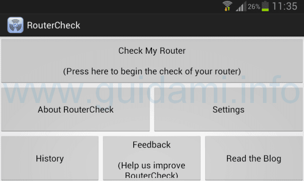 RouterCheck app Android