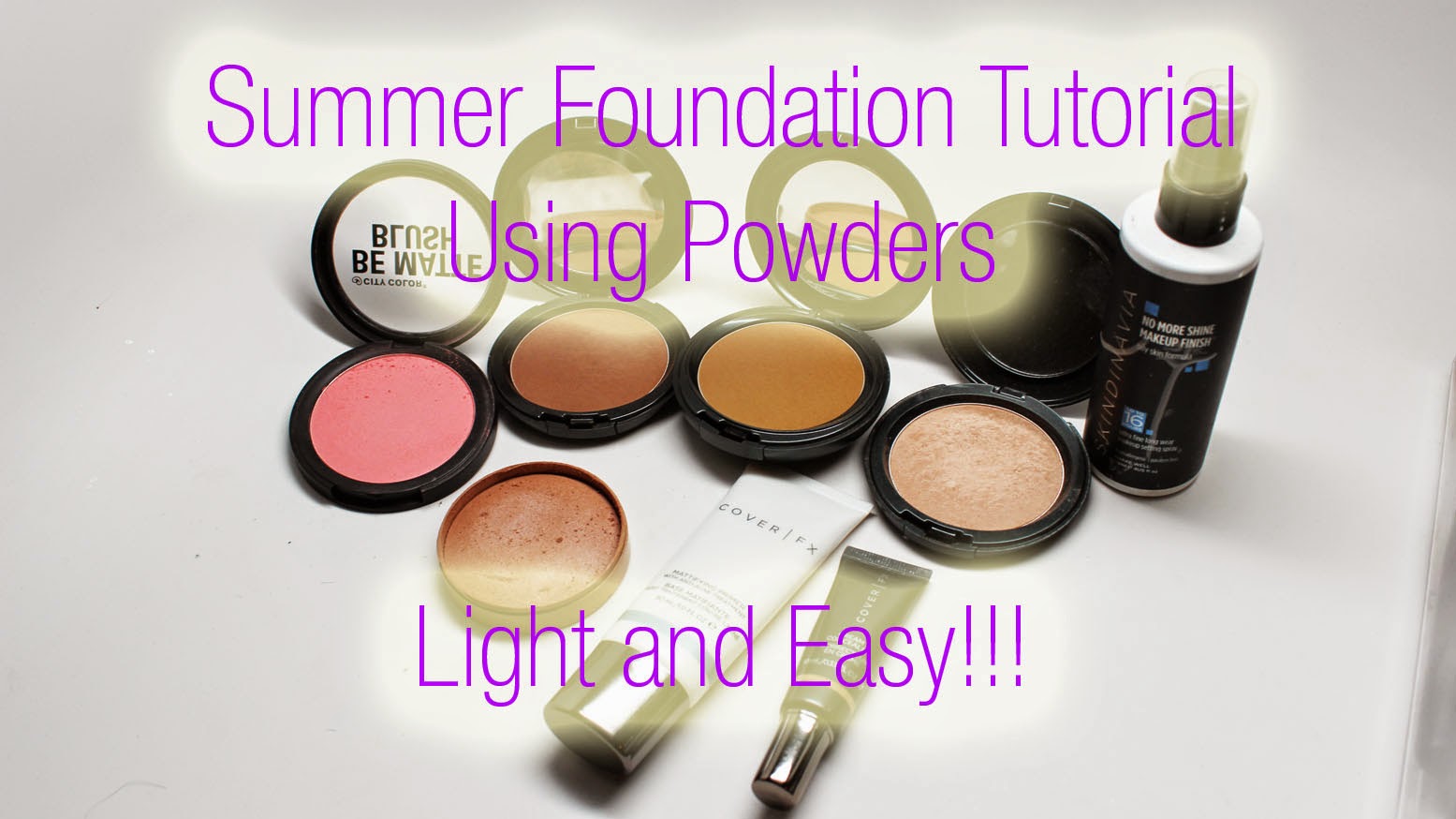 Summer Foundation Tutorial Using Powders Light and Easy! Makeup By