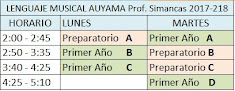 HORARIOS