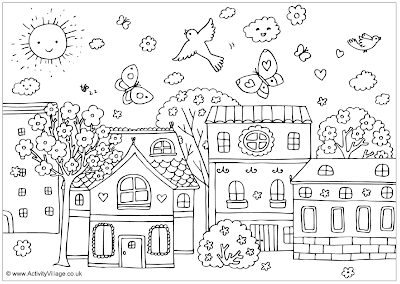 Spring Coloring Pages on Spring Street Coloring Page    Disney Coloring Pages