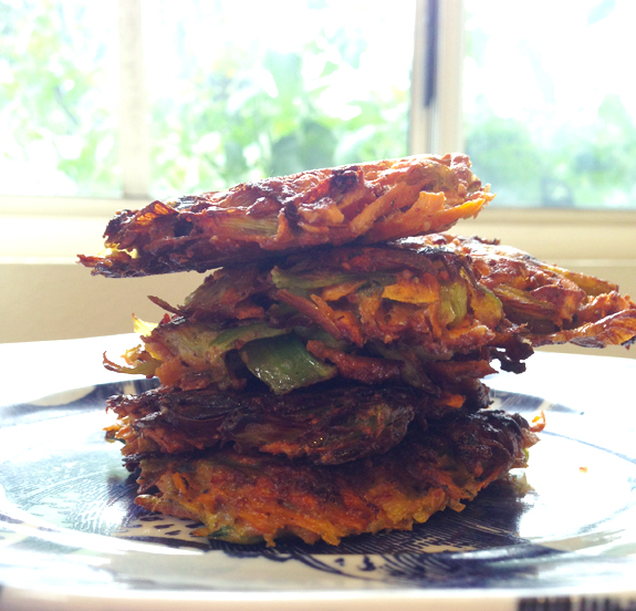 Seaside Kitchen Paleo Leek & Yam Latkes