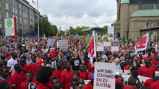 Demonstration in Hamburg 