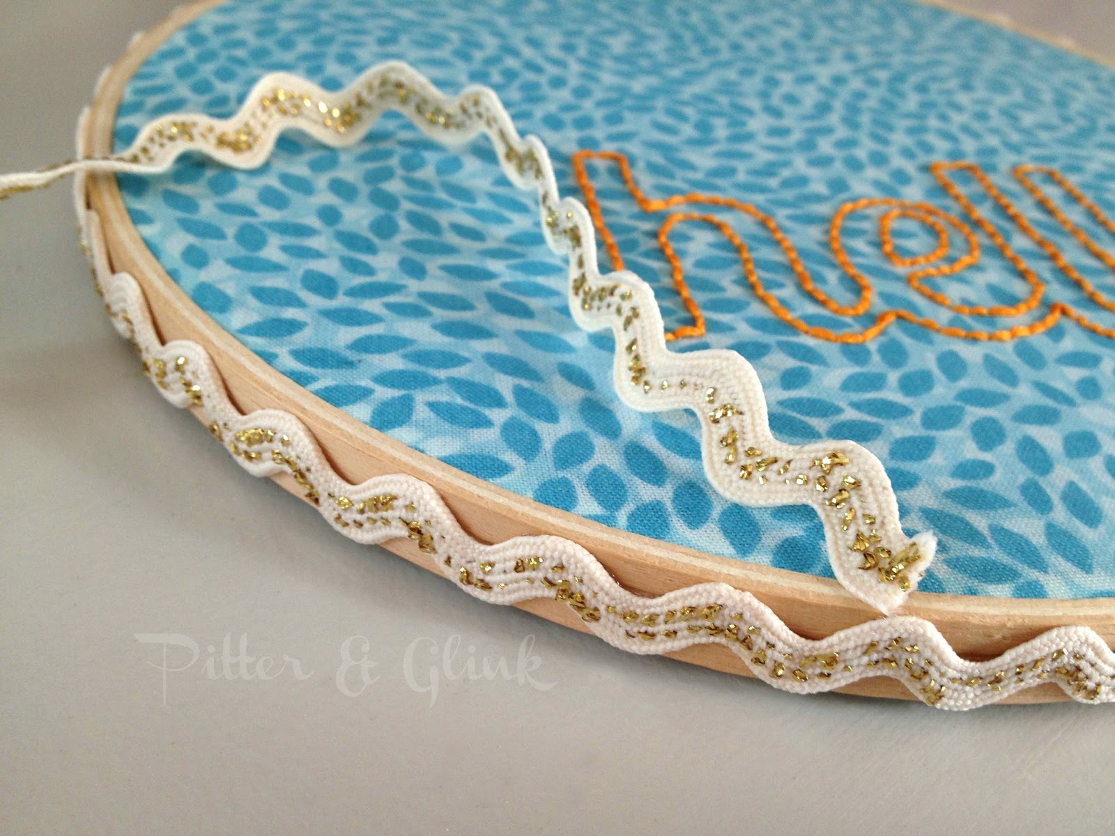 PitterAndGlink {Embroidery Hoop Art}