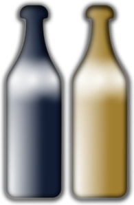 Clipart of pair of bottles