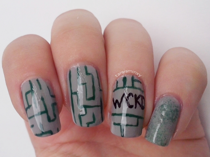 The Maze Runner Nails Nail Art Nail Design Movie Nails Book Nails Dystopia Nails