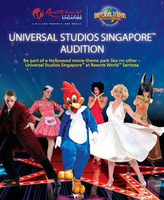 2012 Universal Studios Singapore Open Casting Calls