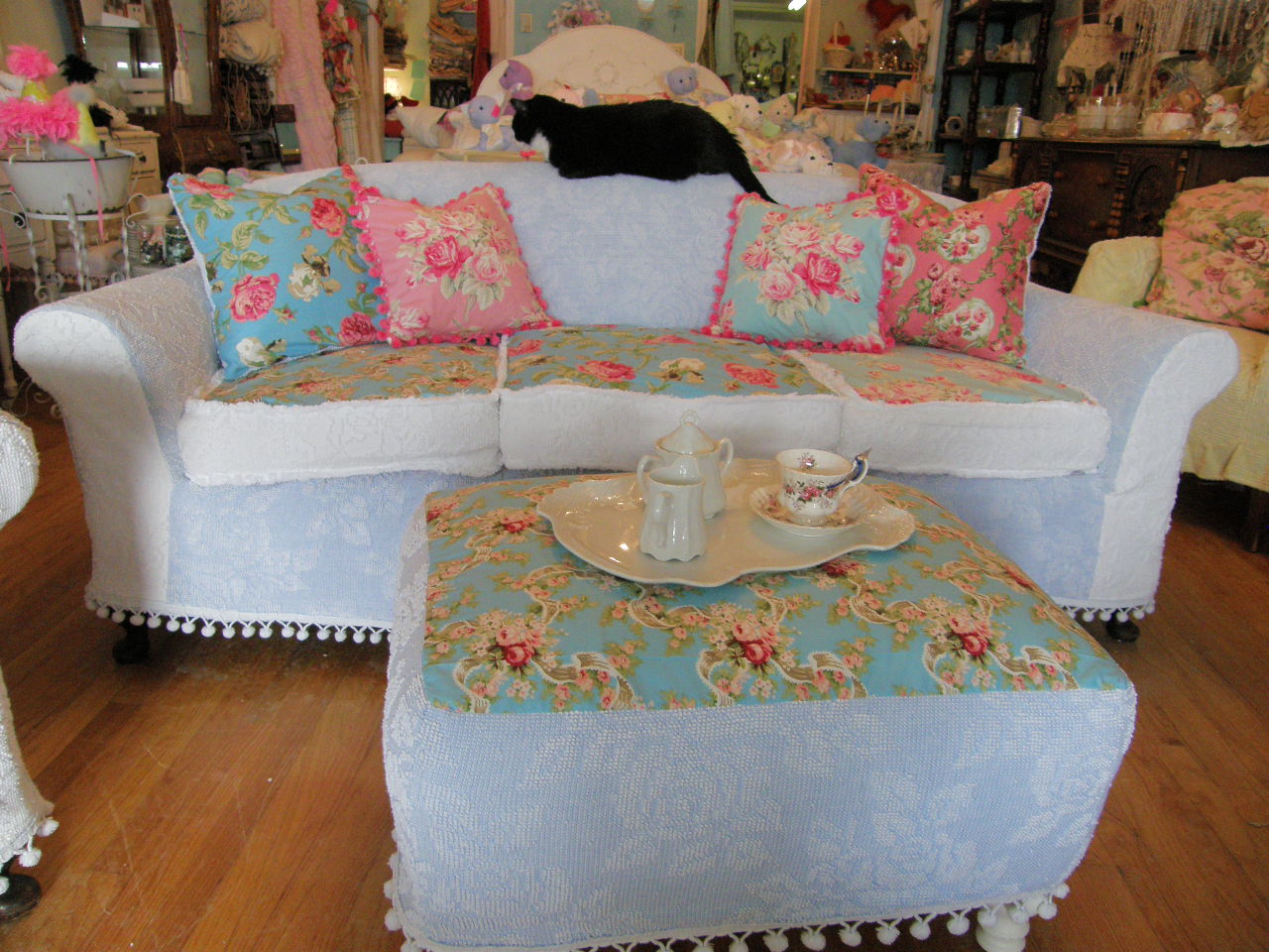 Vintage Chic Furniture Schenectady NY My New Slipcovered Sofa Chair