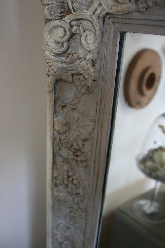 Reloved Rubbish Paris Gray and Old White Mirror