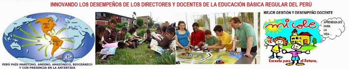 INNOVANDO LOS DESEMPEÑOS DE DIRECTORES Y DOCENTES DE LA EBR EN EL PERÚ