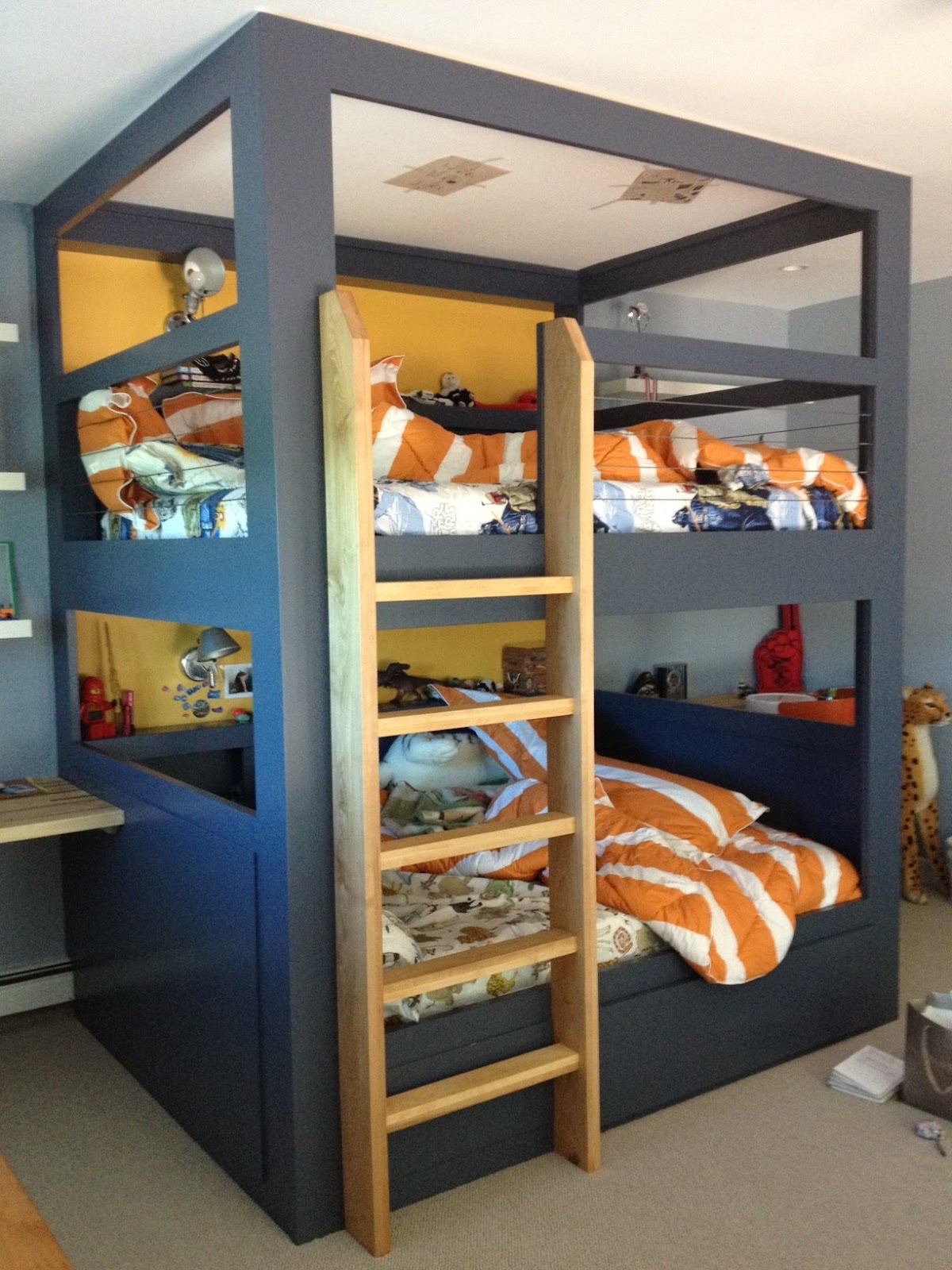 built in bunk bed dimensions
