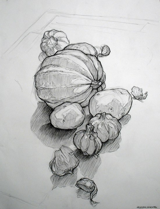 Contour Line Drawing Fruit : Basic drawing bananas pears