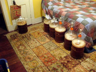 When Audrey isn't around I use her room for fermentation. When Audrey isn't around I use her room for fermentation.