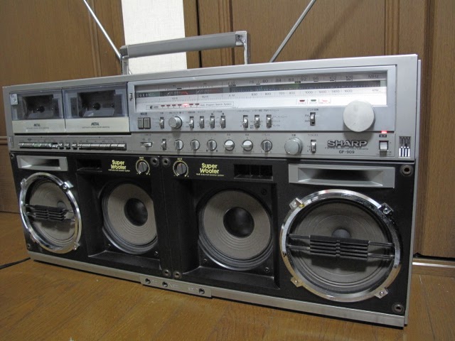 動作 SHARP シャープ THE SEACHER-W GF-909 ラジカセ ダブル