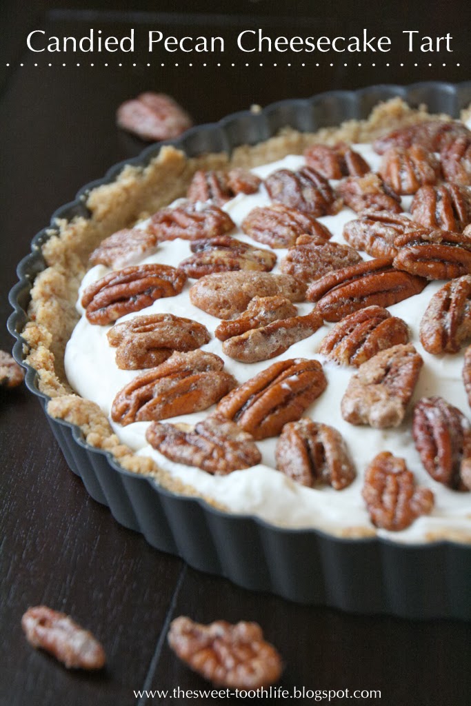 The Sweet {Tooth} Life Candied Pecan Cheesecake Tart