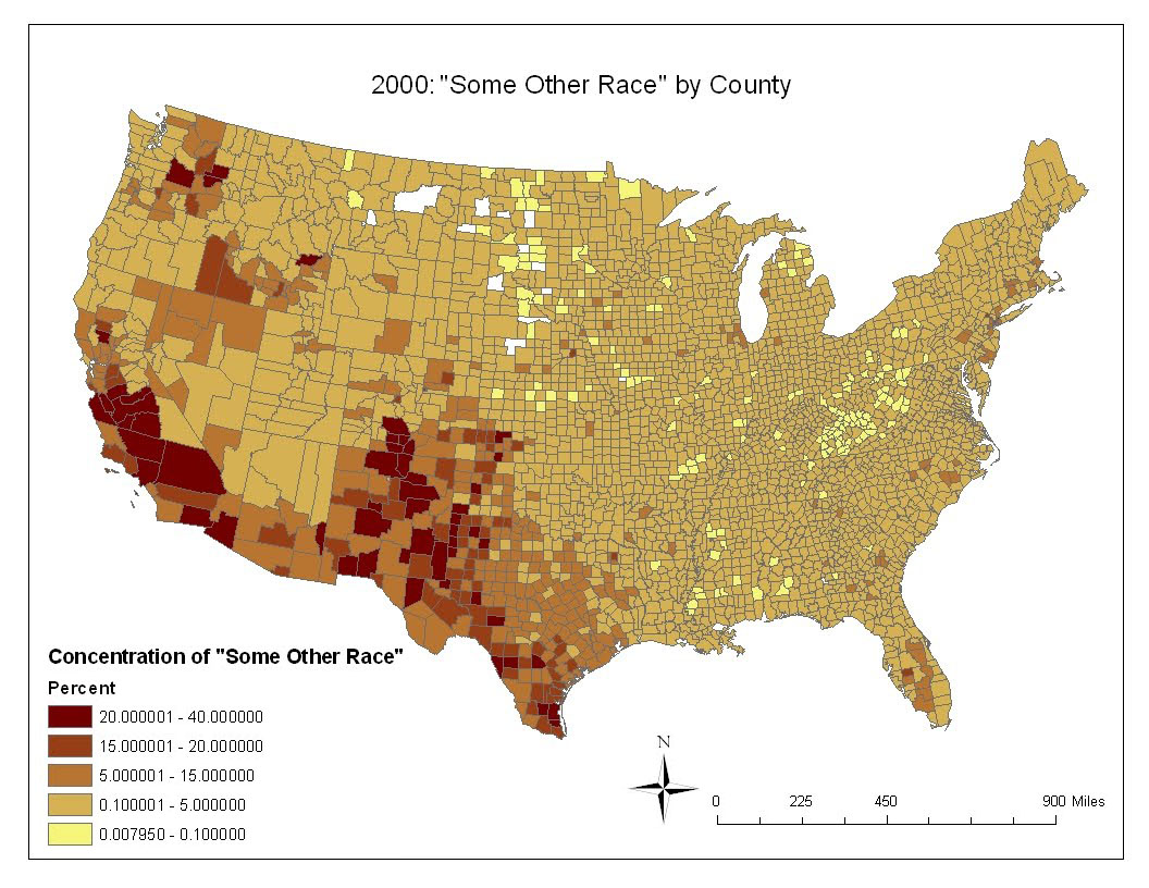 in this case hispanics in the continental united states as shown by the previous two this map shows their percentage of the county population in this case hispanics in the continental united states as shown by the previous two this map shows their percentage of the county population