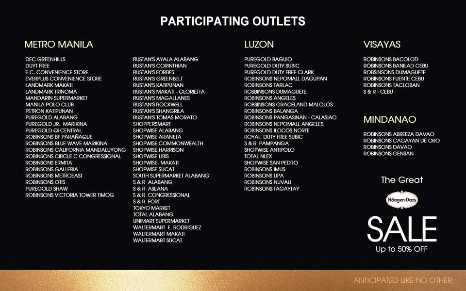 haagen dazs price list