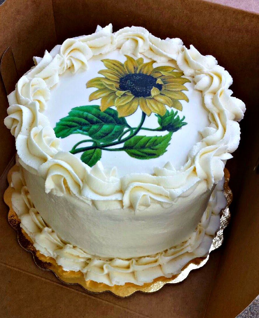 Splendid Things Latest cake for Bake A Wish Sunflower theme