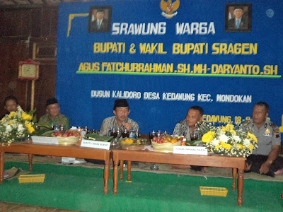 GIAT SRAWUNG WARGA BUPATI SRAGEN DIWILYAH KORAMIL -14/MONDOKAN