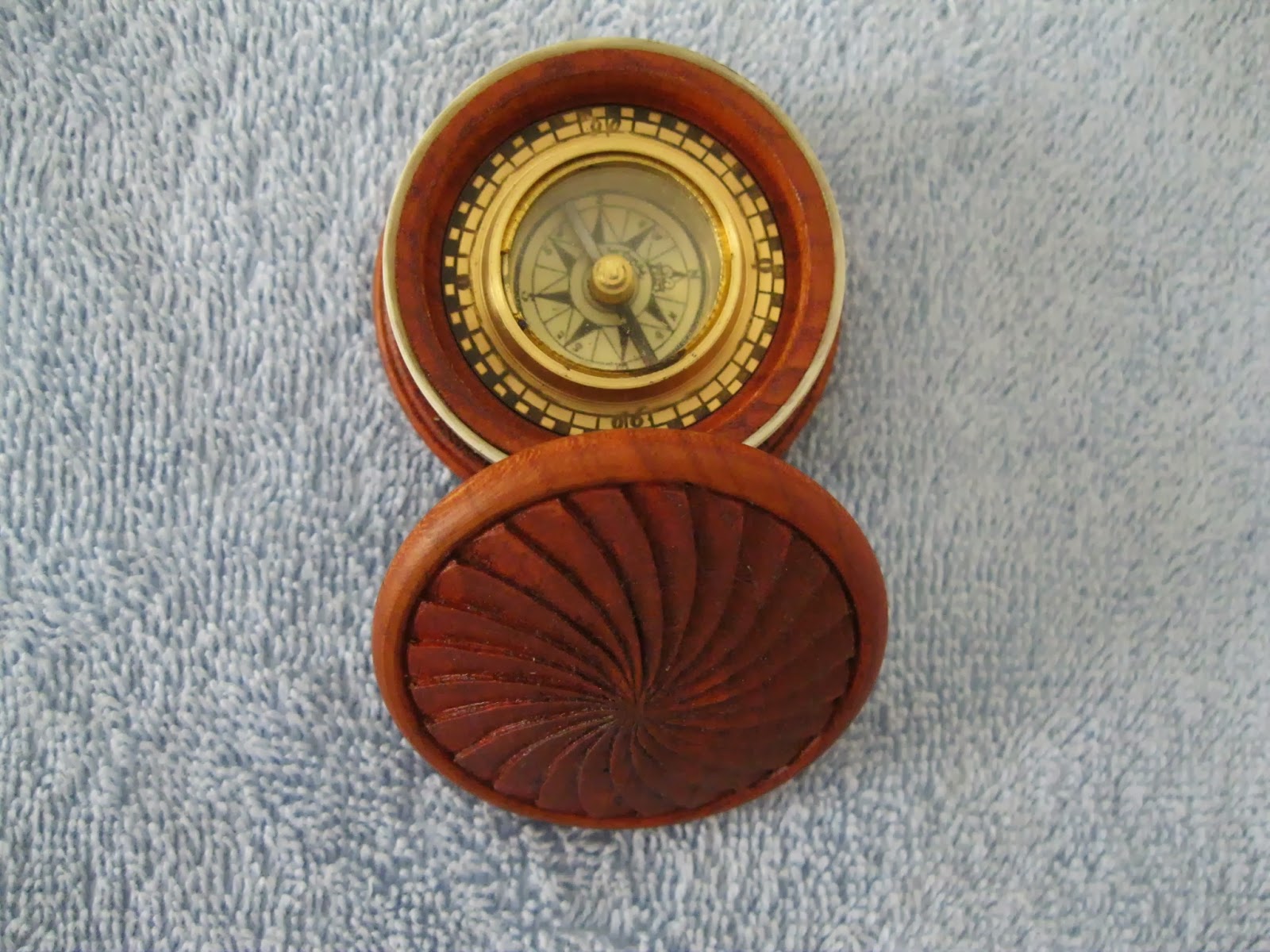 Contemporary Makers Horn Trimmed Compass Boxes by John Proud