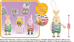 2010 April Japan Usavich Jail Rabbits Small Plush Strap