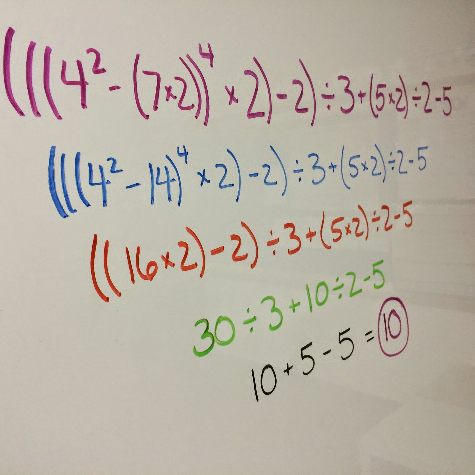 worksheet Challenging Order Of Operations Problems middle school math man challenge of the week they loved having to use order operations solve such a complicated problem