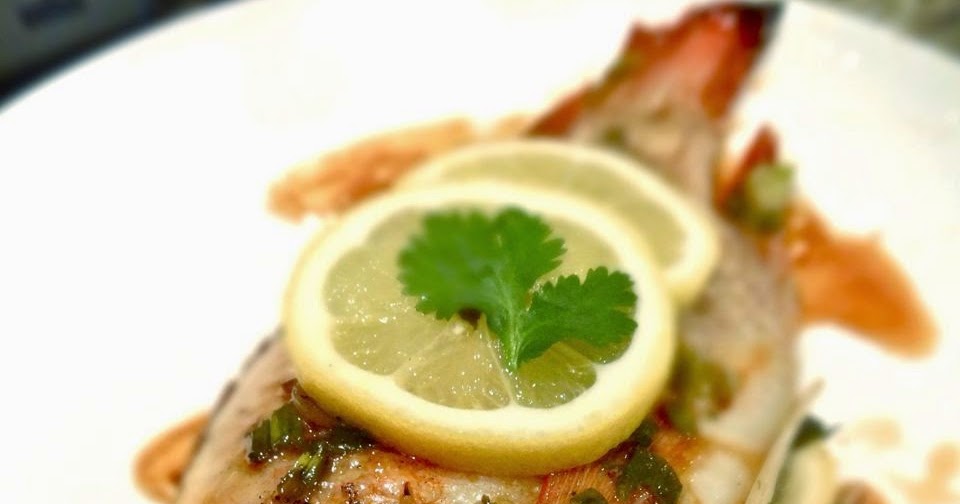 Scrumpdillyicious Steamed Jamaican Tilapia with Ginger Soy Sauce