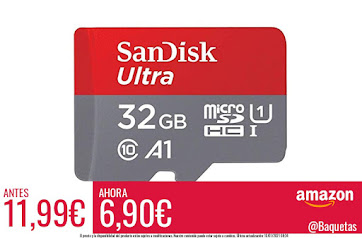 SanDisk Ultra Tarjeta de memoria microSDHC con adaptador SD