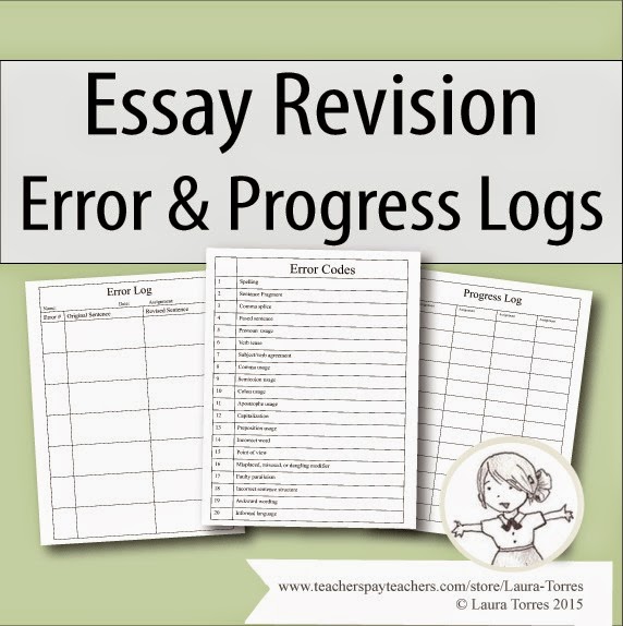 https://www.teacherspayteachers.com/Product/Essay-Revision-Error-and-Progress-Logs-1815517