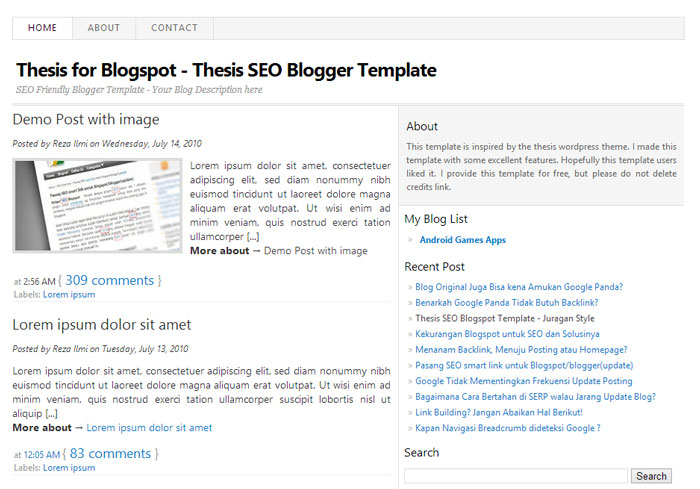 thesis seo blogger theme thesis seo blogger theme