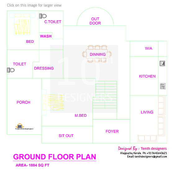 Ground floor plan - 3200 sq-ft