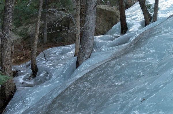 Flash-frozen waters in the forest. - The 30 Most Amazing Photos Of Frozen Things In Honor Of The Coldest Morning Of The 21st Century Flash-frozen waters in the forest. - The 30 Most Amazing Photos Of Frozen Things In Honor Of The Coldest Morning Of The 21st Century