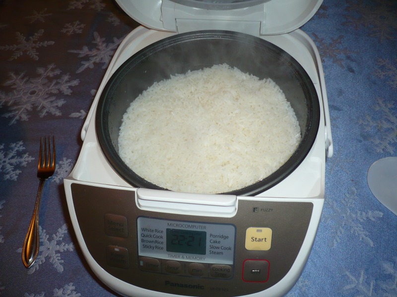 A Blaze of Bright Blue Panasonic SRDE103 Rice Cooker Review