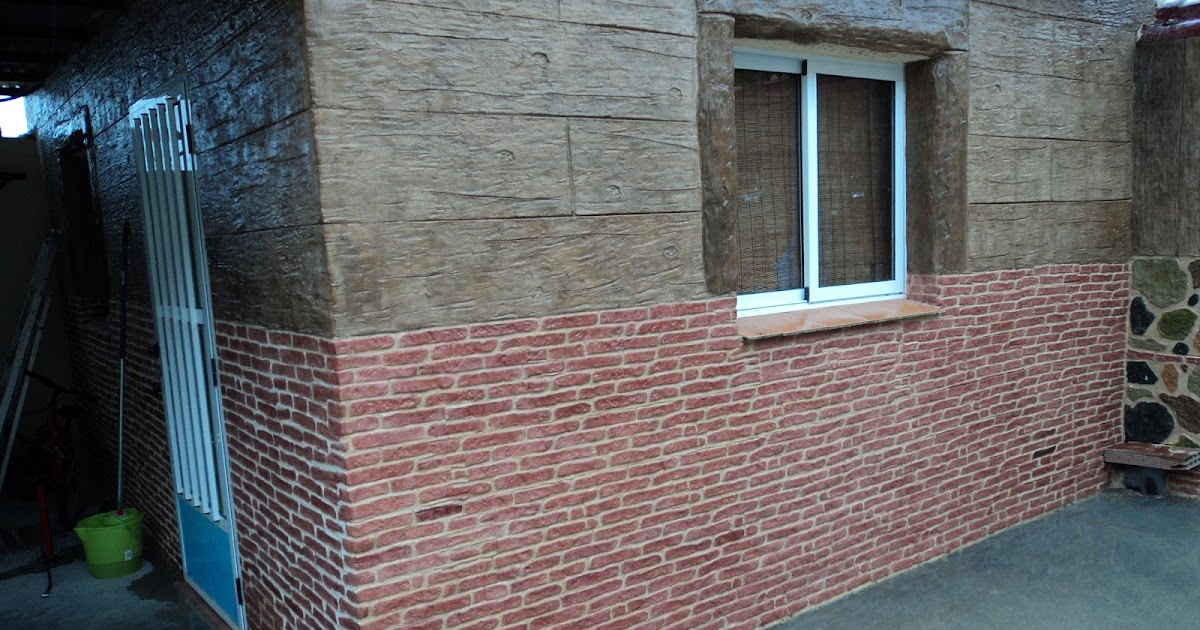 Decoracion de paredes con relieves: renovando el patio de unifamiliar