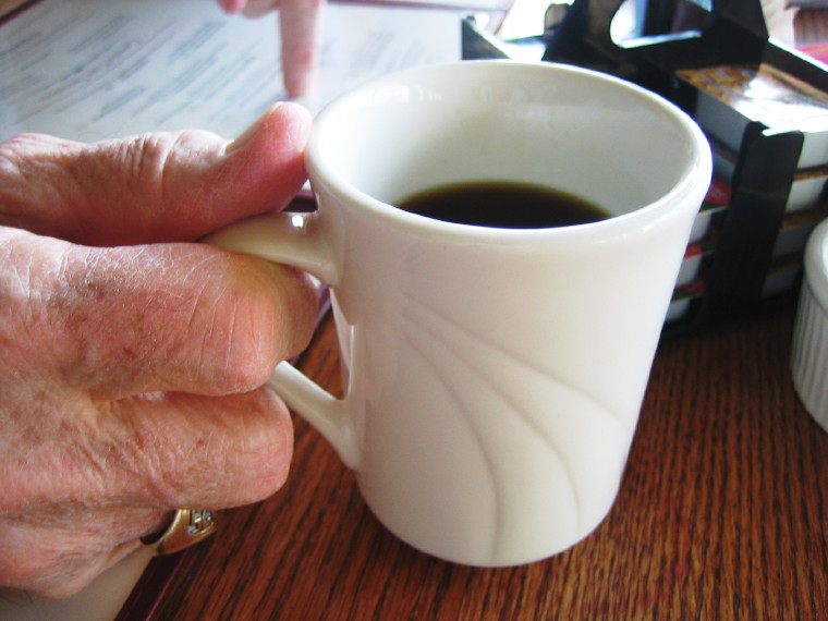Taken a Long Time Ago... Hmm... "Old Hand and Cup?"