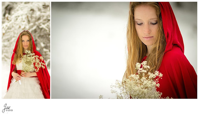  Snowy Outdoor Bridal Session Lynchburg