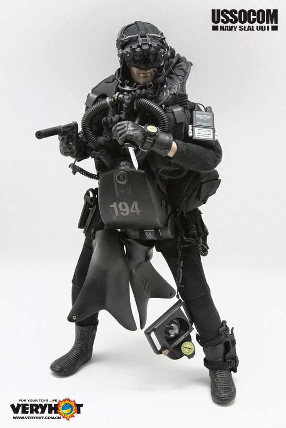 Navy Seal USSOCOM UDT Diving Boots 1/6th Scale Toys by VHT 