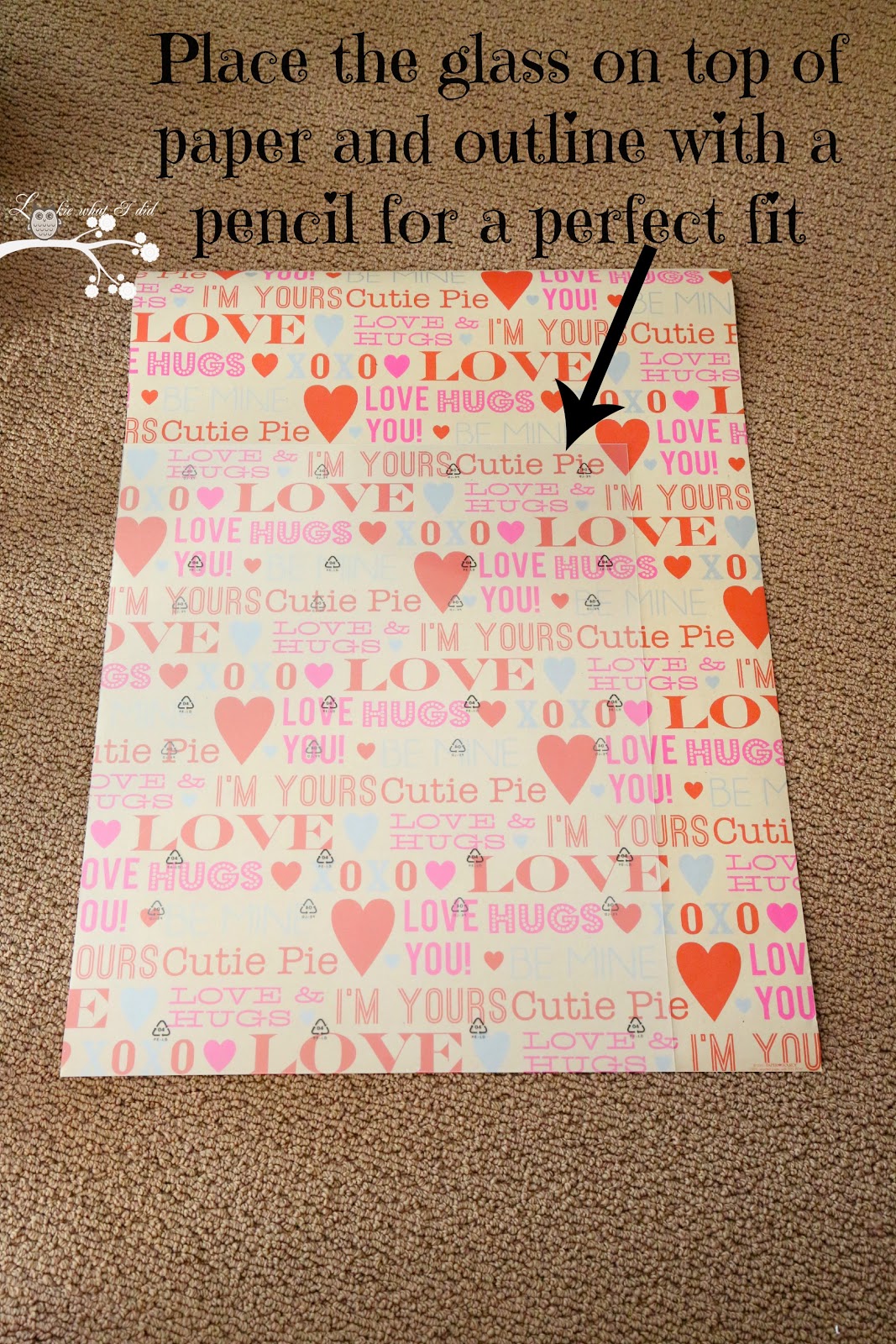 Lookie What I Did Valentine's Day Dry Erase Board