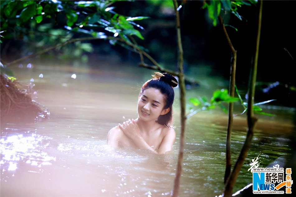 Sexy Zhao Liying in TV programme.